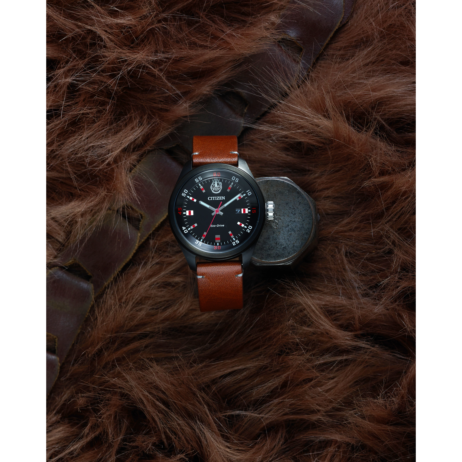 Reloj Citizen Chewbacca edición especial Star Wars para caballero con Eco-Drive nunca usara baterias | Elegancia Relojeria